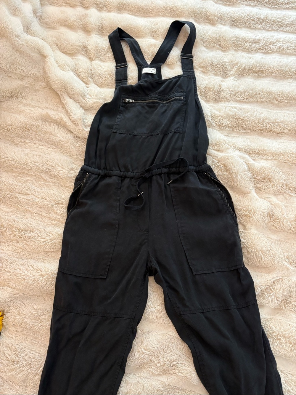 Wlfred Free Black One-Piece Overalls Romper